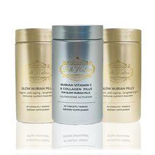 Load image into Gallery viewer, 2 NOUVEAU Glow Nubian Pills + Vitamin C & Collagen (LE SET LE PLUS ECLAIRCISSANT)